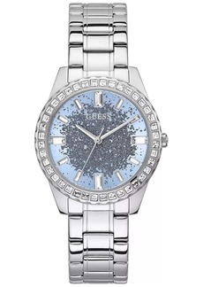 Guess Women's Glitter Burst Blue Dial Watch