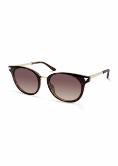 GUESS Women's Stud Acccent Round Sunglasses