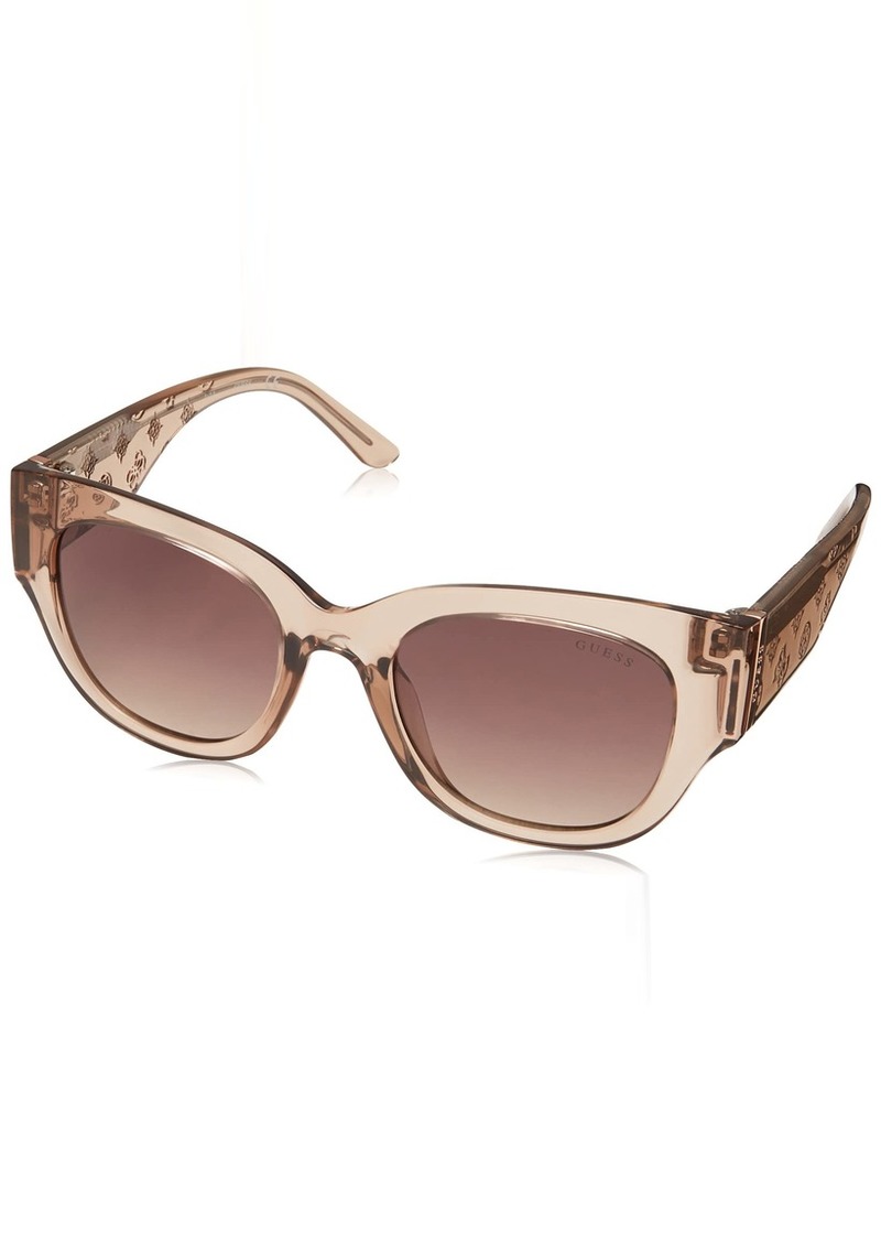 GUESS Women's Trendy Peony Pattern Accent Butterfly Sunglasses