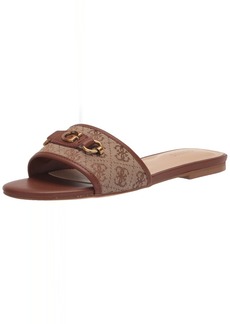 Guess Women's HAMMI Sandal BROWN MULTI 210