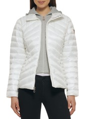 GUESS Women's Light Packable Jacket – Quilted Transitional Puffer