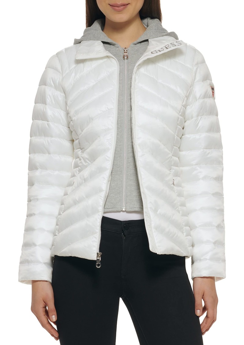 GUESS Women's Lightweight Puffer Jacket