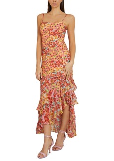 Guess Women's Juliana Ruffled Maxi Dress - BOTANICAL SUNRAYS PRINT