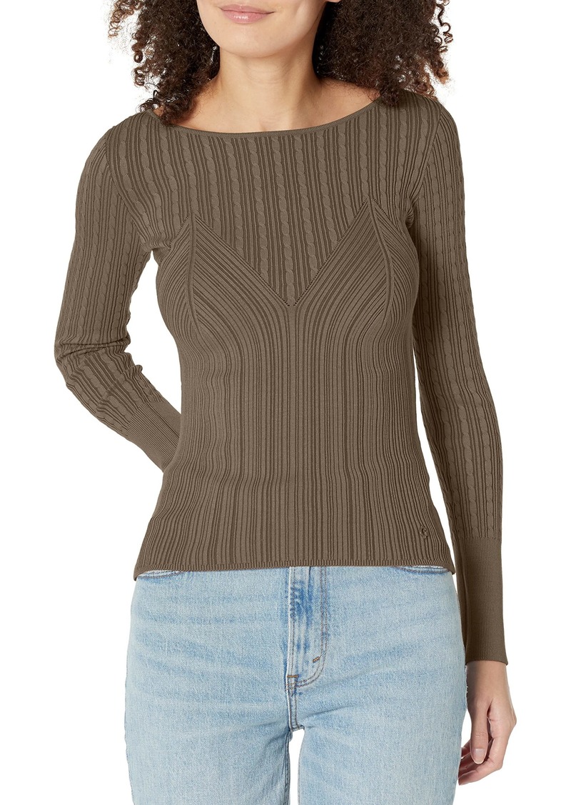 GUESS Women's Julie Long Sleeve Sweater  Extra Small