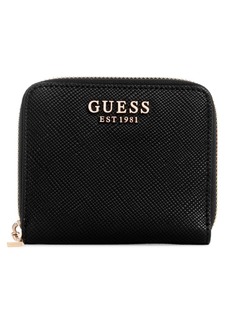 GUESS womens Laurel Small Zip Around Wallet Black one size US