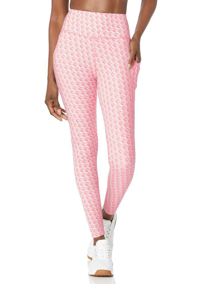 GUESS Women's Logomania Leggings 4/4 Small GJ Coral Pink