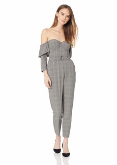 guess faux leather jumpsuit