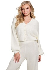 GUESS Women's Long Sleeve Cable Rylie Cardigan