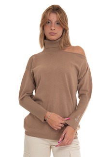 GUESS Women's Long Sleeve Eve Cutout Shoulder Sweater