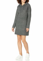 GUESS Women's Long Sleeve Kira Ribbed Sweater Hoodie Dress