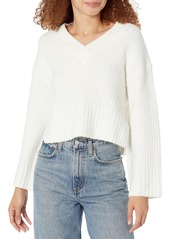 GUESS Women's Long Sleeve Neena V-Neck Sweater  Extra Large