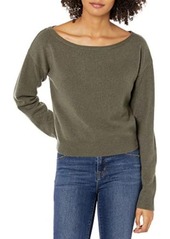 GUESS Women's Long Sleeve Tanya Boat Neck Sweater