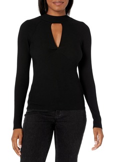 GUESS Women's Long Sleeve Twisted Cut Out Rubie Sweater