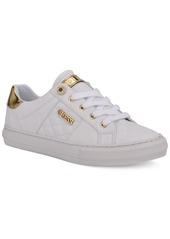 Guess Women's Loven Lace-Up Sneakers - White/White Quilted