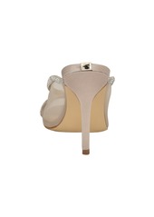 Guess Women's Mansa Embellished Mesh Stiletto Mules - Light Natural Mesh