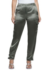 Guess Women's Marzia Buckle-Hem Cargo Jogger Pants - GREEN PATIENCE