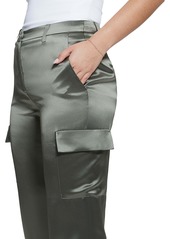 Guess Women's Marzia Buckle-Hem Cargo Jogger Pants - GREEN PATIENCE