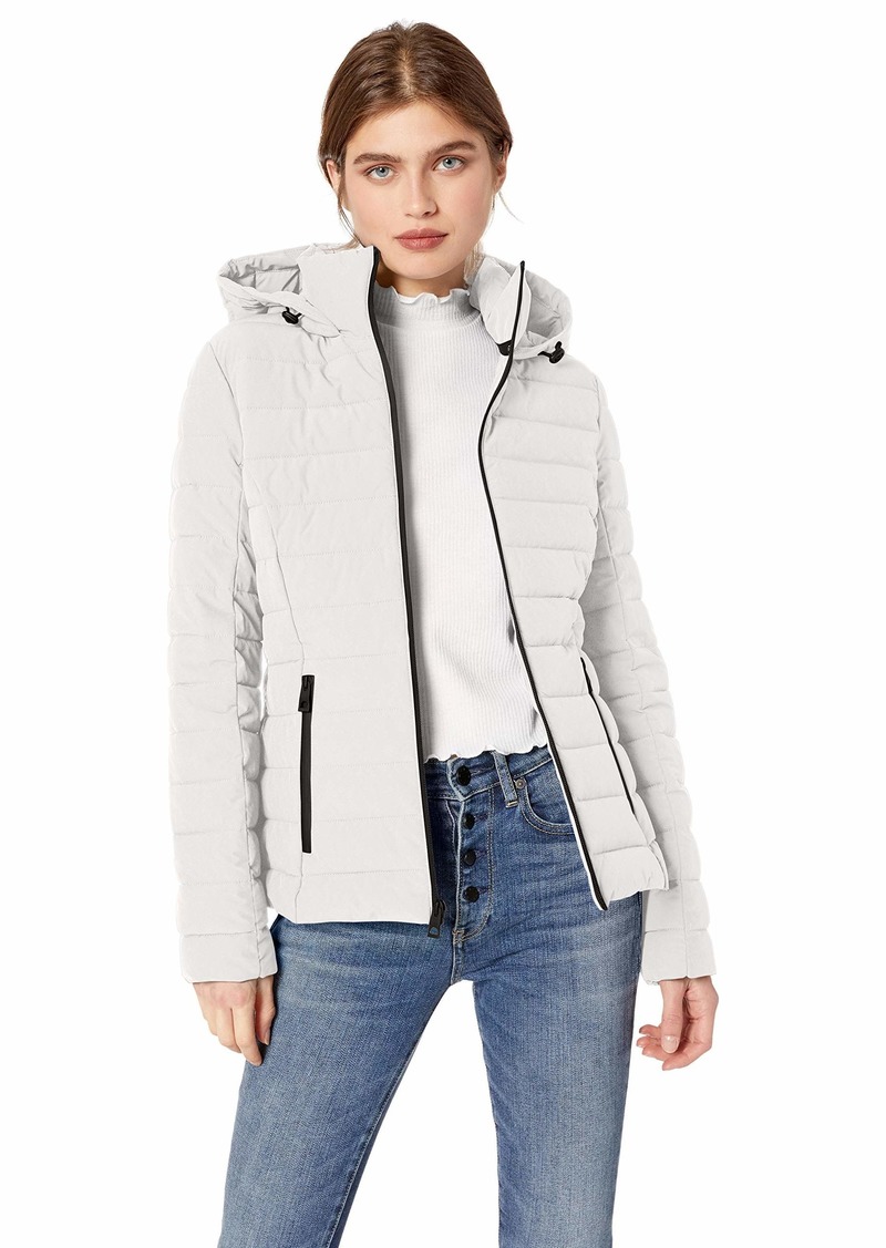 womens mid length puffer coat