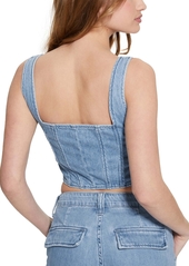 Guess Women's Neil Denim Bustier Top - JUNE LAKE