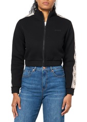 GUESS Women's New Britney Crop Zipped Sweatshirt