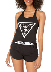 GUESS Women's Pajama Tank and Short Set BLACK L