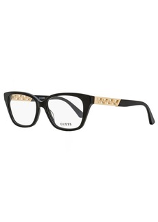 Guess Women's Rectangular Eyeglasses GU2784 001 Black/Gold 55mm
