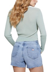 Guess Women's Reese Layered-Look Sweater - MALIBU SAGE