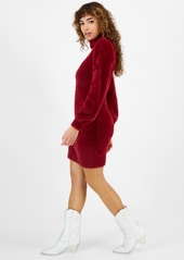 Guess Women's Sadie Eyelash-Knit Sweater Dress - TAHITI RED MULTI
