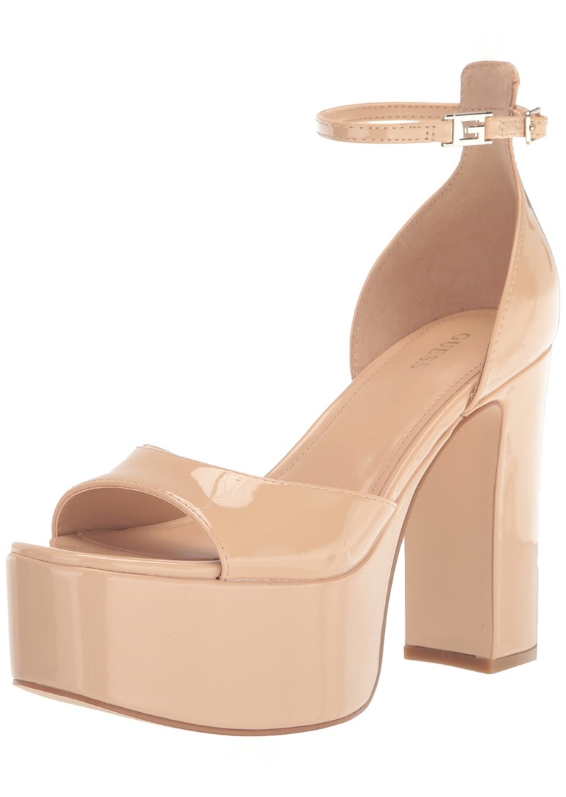 Guess Women's Selima Heeled Sandal Nude 0