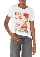 GUESS Women's Short Sleeve Dream Magazine Easy Tee