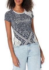 GUESS Women's Short Sleeve Mix R5 Tee