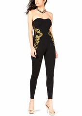 GUESS Women's Sleeveless Bianca Embroidered Jumpsuit  M