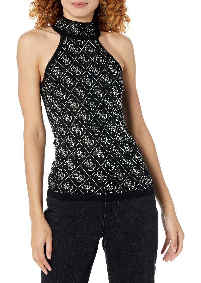 GUESS Women's Sleeveless Celeste Quattro G Tank Top