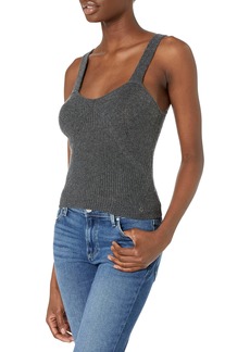 GUESS Women's Sleeveless Essential Serena Rib Mix Sweater  Extra Small