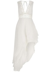 Guess Women's Sleeveless High-Low Danny Dress - Pure White