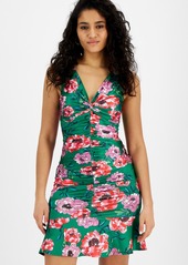 Guess Women's Sleeveless Shirred Kendal Dress - Tangled Blooms