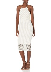 GUESS Women's Sleeveless Simona Crochet Tie Back Dress