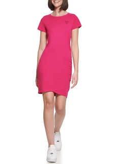 GUESS Women's Stretchy T-Shirt Dress HOT Pink