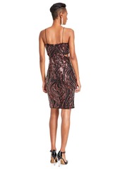 Guess Women's Taryn Sequinned Side-Cutout Cocktail Dress - F55j-dark