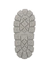 Guess Women's Unique Round Toe Lug Sole Cold Weather Puffy Winter Booties - Silver