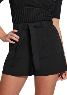 Guess Women's Valentina Belted High Rise Shorts - JET BLACK A