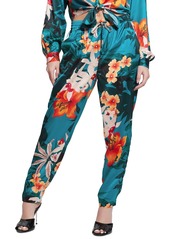 Guess Women's Viola Floral Straight-Leg Jogger Pants - HAWAIAN SUSNET PRINT