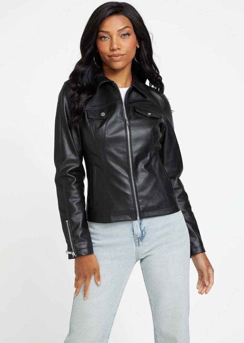 GUESS Jayna Faux-Leather Jacket