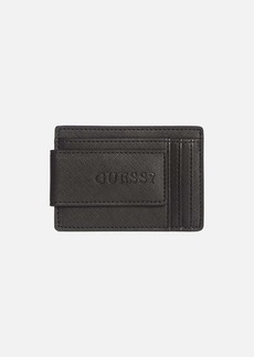 GUESS Logo Money Clip Card Holder