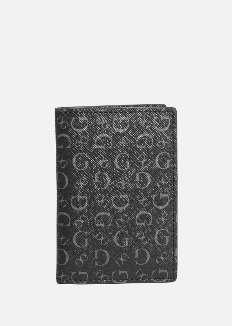 GUESS Logo Print Pocket Card Holder