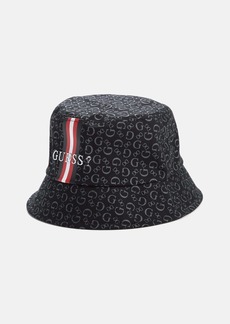 GUESS Logo Striped Bucket Hat