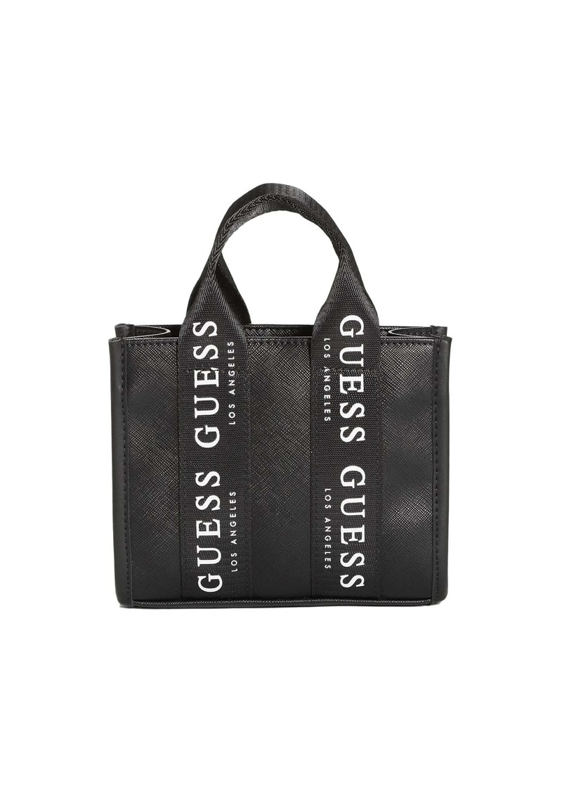 GUESS Logo-Tape Mini Tote Crossbody