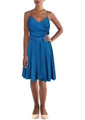 GUESS Lysandra Womens Satin Mini Fit & Flare Dress