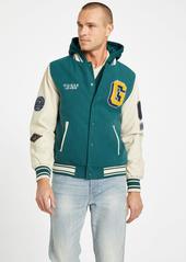 GUESS Mark Hooded Varsity Jacket