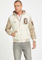 GUESS Mark Hooded Varsity Jacket